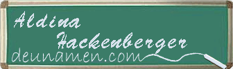 Aldina Hackenberger Visitenkarte